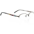 thumbnail image 2 of Womens Optical Eyewear - Oval Shape, Metal Half Rim, Copper Gunmetal, 2 of 4