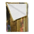 thumbnail image 2 of Egypt Soft Flannel Fleece Throw Blanket, Unusual inside Rocky Walls and Stairs Culture Art Image, Cozy Plush for Indoor and Outdoor Use, 50" x 60", Tan Peach, by Ambesonne, 2 of 5