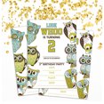 thumbnail image 1 of Darling Souvenir Multicolor Birthday Invitation Card 28 Pcs Fill or Write In Blank Invites Printable Party Supplies 5 x 7 Inches, 1 of 4