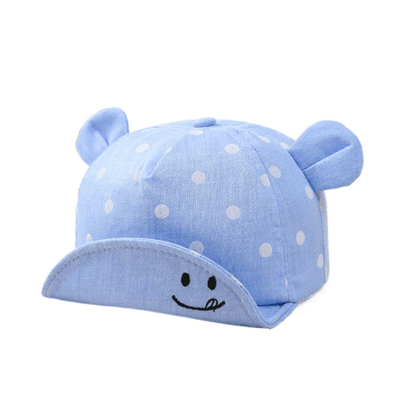 

TOPGOD Baby Hat Dot Pattern Sun Hat With Ears Summer Girls Boys Photography Props 8-20 Months