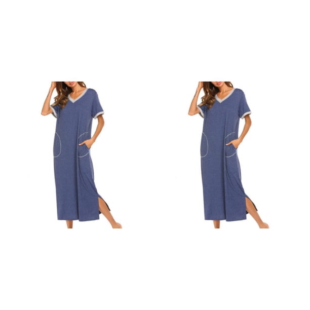 Sonducket Batas de algodón para mujer: ropa de dormir favorecedora y cómoda Camisones y camisones de mujer de ajuste cómodo Type6 NO6