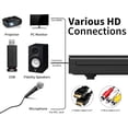 thumbnail image 4 of Reproductor de DVD, salida AV HDMI, reproductor de CD y DVD para TV, reproductor de DVD con NTSC/PAL, coatible con micrófono y entrada USB, el paquete iluye cabl HDMI/RCA y control, 4 of 5