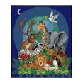 thumbnail image 2 of Cuadros Decorativos Juego de bordado de 14 quilates de animales salvajes de punto de cruz estampado (animales africanos D502) Likrtyny embutido en tela, 2 of 9