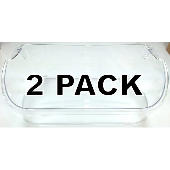 2 Pk, Refrigerator Gallon Door Bin, Clear, for Frigidaire, AP2549958, 240356402