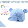 thumbnail image 3 of Gorra de algodón para bebé para niña, niño, sombrero para el sol, gorra ajustable, primavera, verano, otoño de 6 a 24 meses Excelente Rendimiento, 3 of 5