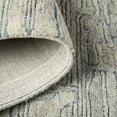 thumbnail image 5 of TOWN & COUNTRY LUXE Remi Abstract Line Art Handcrafted 100% Wool Area Rug, Grey/Blue, 8"x10", 5 of 10