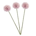 thumbnail image 4 of Ramo de flores artificiales de crisantemo de 3 piezas, decoración floral de simulación Rosado morado, 4 of 9