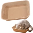 thumbnail image 2 of Large Disposable Cat Litter Box, 17.3 Inch Durable Portable One‑Time Use Litter Box for Cats, 2 of 9