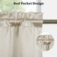 thumbnail image 4 of Beige Tier Curtain Valance Room Darkening Curtain Valance Cafe Curtain Pair Kitchen Valances Linen Textured Window Treatment for Bedroom, Farmhouse Home, 4 of 9
