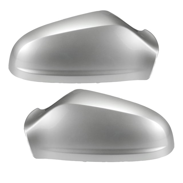 Unique Bargains Pair Car Rear View Mirror Cover Cap Replacement Silver Tone for Opel for Vauxhall for Astra H 2004-2009