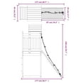 thumbnail image 4 of vidaXL Playhouse with Climbing Wall Solid Wood Pine, 4 of 5