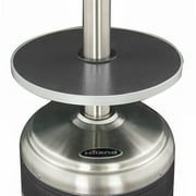 AZ Patio Heaters Outdoor Two-Toned Patio Heater in Stainless Steel and Hammered Silver