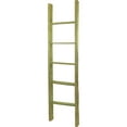 thumbnail image 4 of Ekena Millwork 19"W x 72"H x 3 1/2"D Vintage Farmhouse 5 Rung Ladder, Barnwood Decor Collection, Restoration Green, 4 of 13