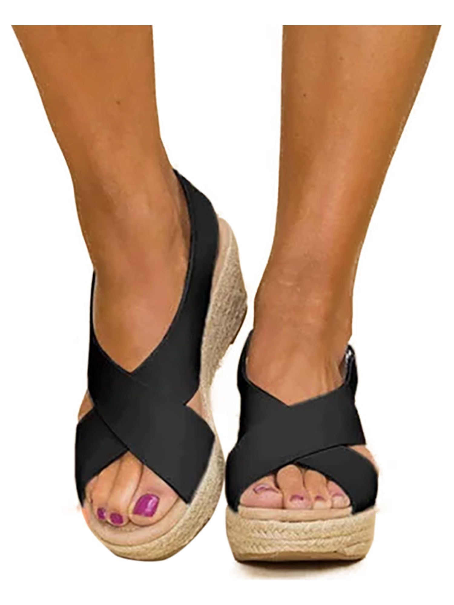 Buy Women's Wedge Platform Espadrille Sandals at Ubuy UK