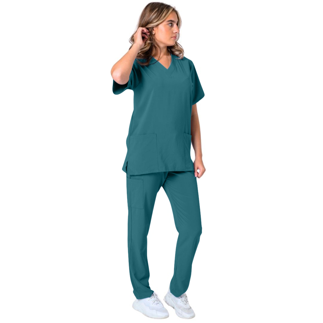Banu Unisex Scrubs Set - 7 Pocket Medical Scrubs for Women and Men | Nurse Scrub Sets for Women and Men