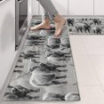 thumbnail image 2 of Highland Cow and Calf Print Anti Fatigue Kitchen Rugs Set Of 2, Non Slip Washable Decorative Floor Mats for Sink Laundry and Home Use, 17"x47", 2 of 5