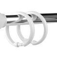 thumbnail image 6 of Moocorvic 24Pcs White Plastic Shower Curtain Rings , Curtain Ring Clasps, Easy To Close Shower Curtains, 6 of 9