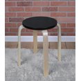thumbnail image 2 of Regency Niche Mia Bentwood Stool- Natural/Black, 2 of 5