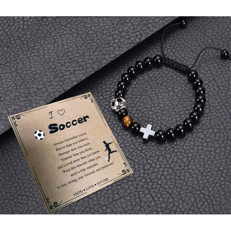 Football Number Necklace For Men - Stainless Steel Initial Necklace With Message Card - Jersey Number Inspirational Gift