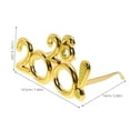 thumbnail image 2 of OULII Golden New Year Plastic Glasses Festive Photo Props for Party and Holiday Fun, 2 of 7