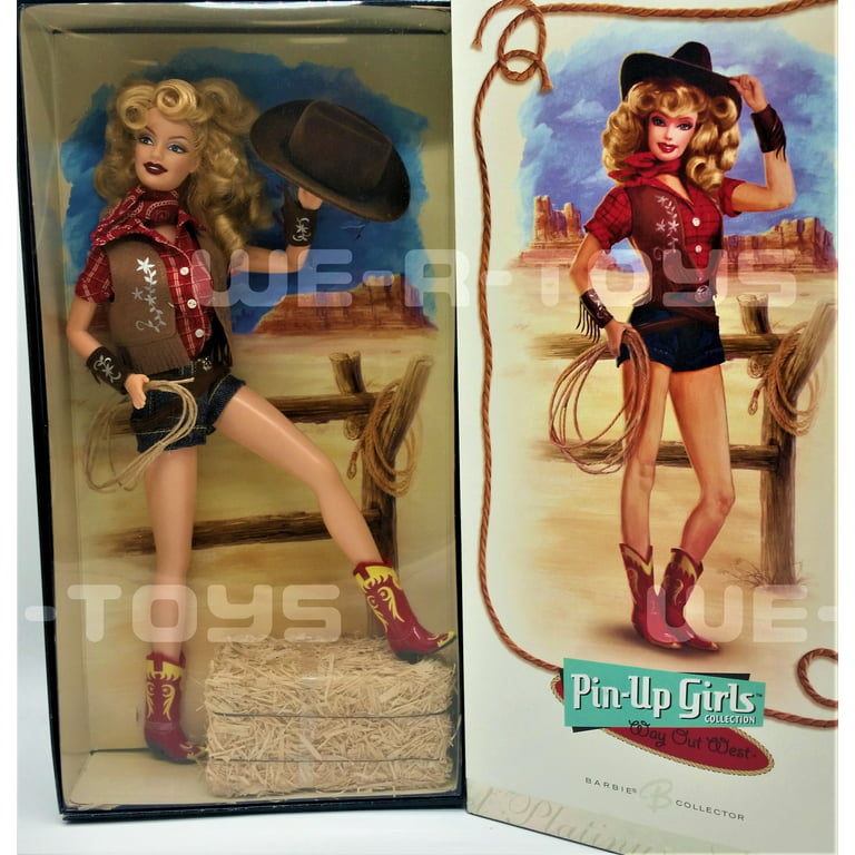 FAO Schwarz Exclusive - Mattel - Platinum Label Pin-Up Girls Way Out West  Barbie Doll LE 999 