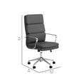thumbnail image 5 of Ximena High Back Upholstered Office Chair Grey, 5 of 5