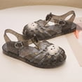 thumbnail image 2 of Abomasnow Boys and Girls Glitter Closed Toe Fisherman Sandals Adjustable Buckle Ankle Strap Waterproof Summer Water Shoes, 2 of 7