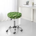 thumbnail image 5 of Bell Pepper green Print Round Bar Stool Seat Covers, Elastic Round Chair Cover Stool Seat Slipcover Bar Stool Cushions Round Pad for 12-14 inch, 5 of 5