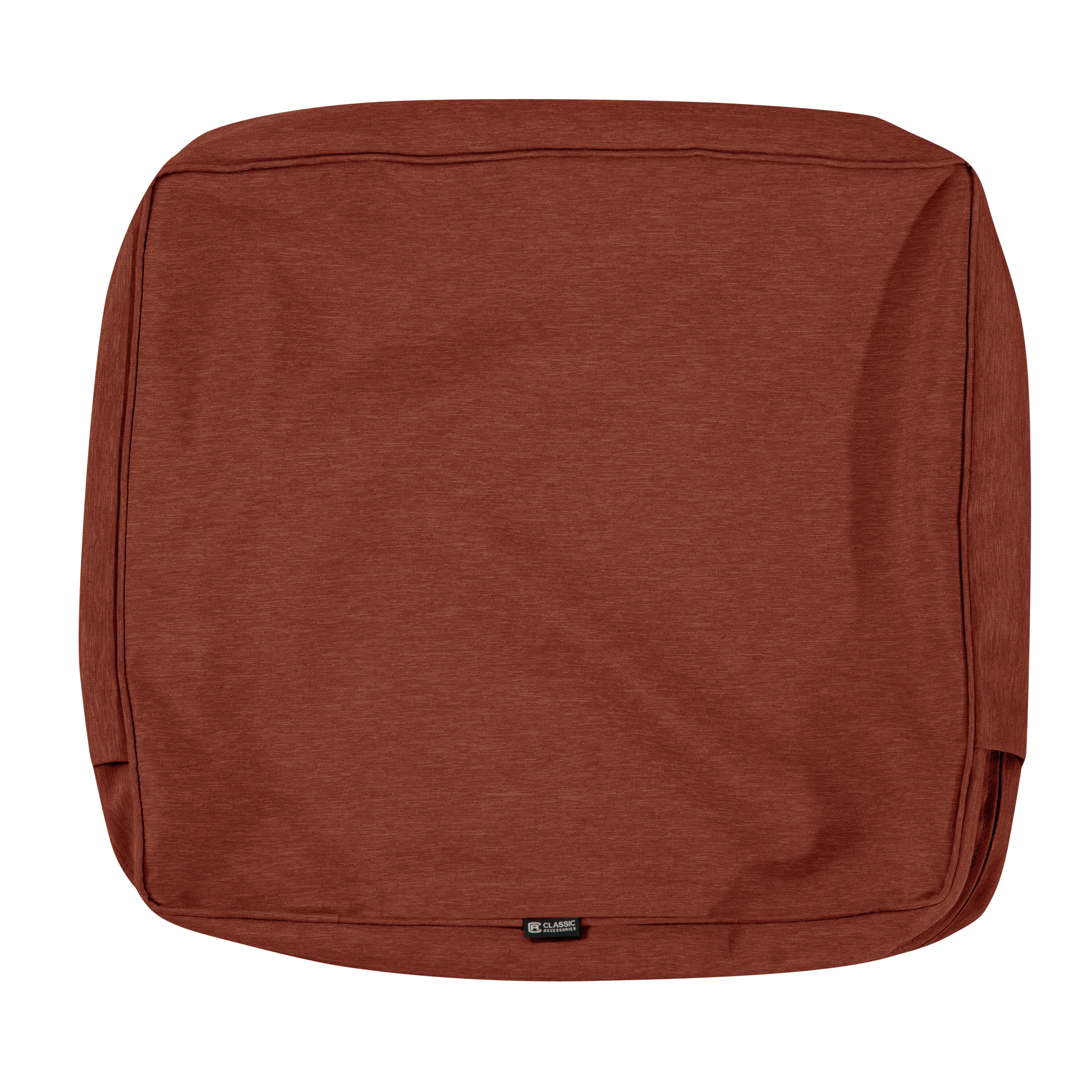 Classic Accessories Montlake FadeSafe Water-Resistant Patio Lounge Back Cushion, 19 x 20 x 4 inch, Heather Henna