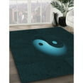thumbnail image 2 of Ahgly Company Indoor Rectangle Patterned Night Black Area Rugs, 6' x 9', 2 of 6