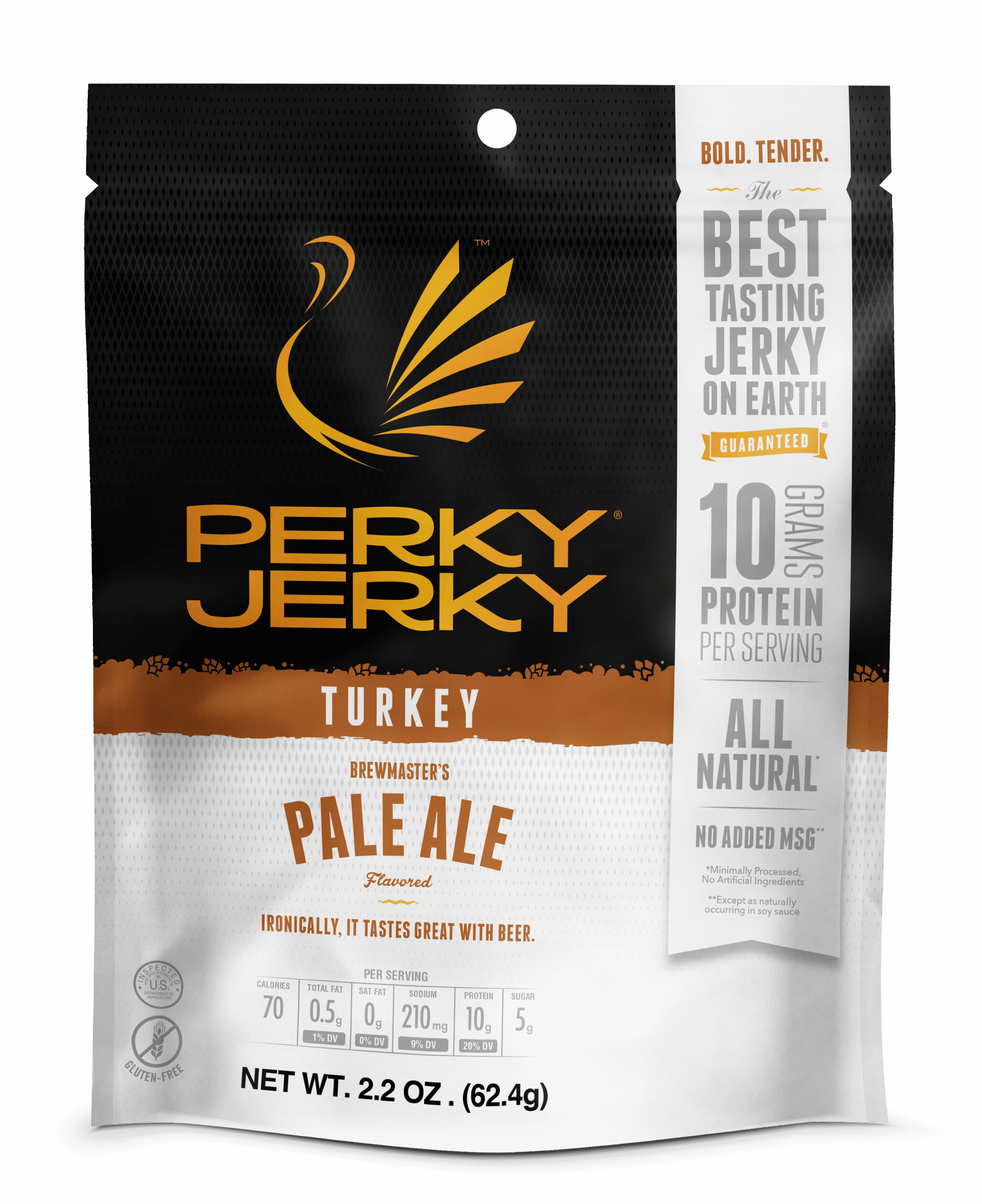 Perky Jerky Pale Ale Turkey Jerky, 2.2 oz