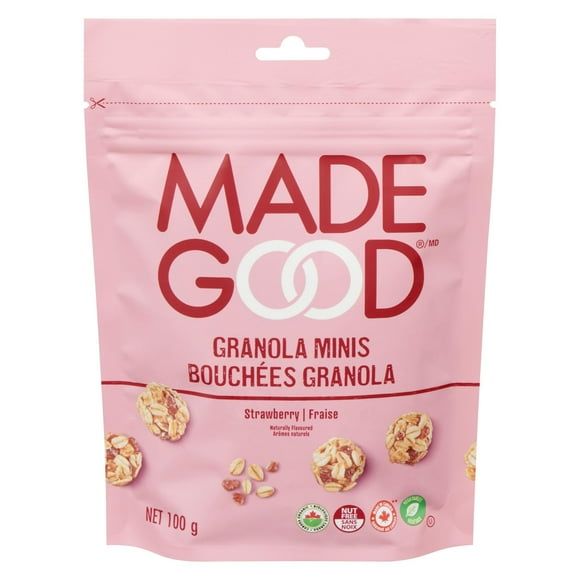 MadeGood Bouchée granola Fraise Sachet de 100 g