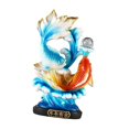 thumbnail image 4 of Estatua de peces Feng Shui chinos de 12,8 pulgadas, figura decorativa para el hogar, regalo de inauguración de la casa Peces rojos y azules, 4 of 9