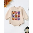 thumbnail image 3 of ZINTAOZT Newborn Halloween Outfit Girl Boy Pumpkin Ghost Romper Bubble Sweatshirt Bodysuit Fall Halloween Baby Clothes, 3 of 8