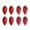 Red, variant on BGZLEU Glitter Christmas Tree Pinecone Ornaments, Hanging Pine Cone Ornaments 3.5 Inch for Christmas Tree Decor, Hanging Pine Cone Shape Christmas Decorations, 6PCS Coffee