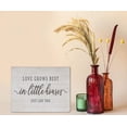 thumbnail image 2 of Inspirational Quotes Love Grows Best in Little House Just Like This Canvas Wall Art Prints Artwork Signs Framed For Farmhouse Home Living Room Decor, 14 X 11 inch,Couple Gift, Housewarming Gifts, 2 of 3