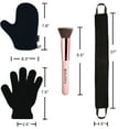 thumbnail image 5 of 4 Pack Self Tanning Mitt Set, includes 1 Self Tanning Mitt, 1 Self Tan Applicator, 1 Exfoliating Glove, 1 Flat Top Self Tanner Brush, 5 of 7