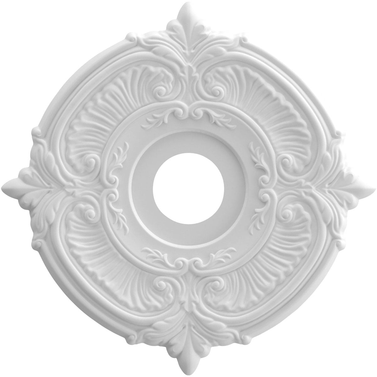 Photo 1 of 16OD x 3 1/2ID x 1P Attica Thermoformed PVC Ceiling Medallion (Fits Canopies up to 5 5/8)