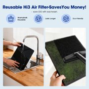 Air Purifiers for Home Large Room Up to 2500 Ft² With Double Air Intake,Washable Pre-Filters, Air Purifier for Bedroom ,HEPA Air Cleaner for Dust, Pets,White