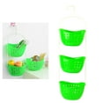 thumbnail image 2 of Youliang 3-Tier Shower Bathroom Hanging Basket Rack Kitchen Storage Organizer (Green), 2 of 4