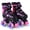 Pink, variant on Gymax Kids Roller Skates 4 Sizes Adjustable Quad Skates w/Light-up Wheels for Ages 5-7 Navy