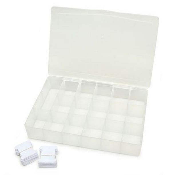 1 X Floss Organizer Storage Box With17 Compartments & 100 Bobbins