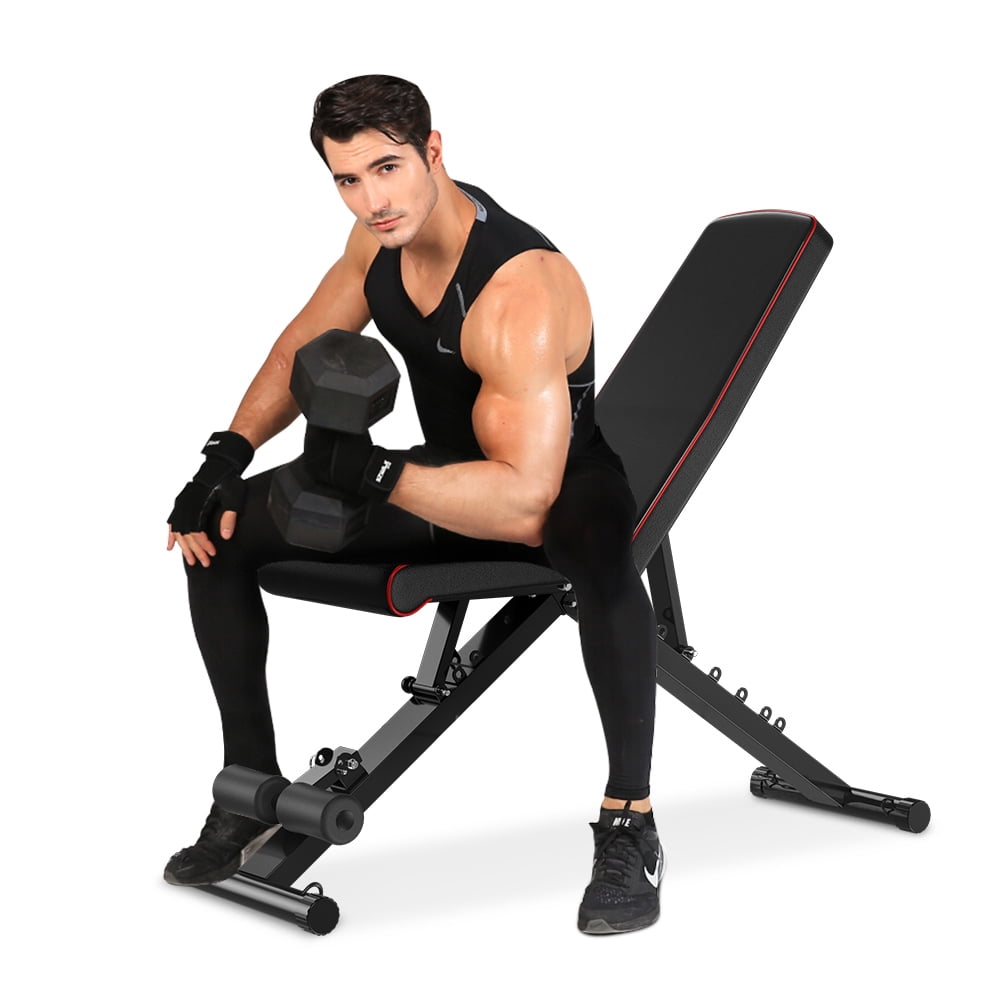 Details about   Home Fitness Dumbbell Weight Bench Barbell Lifting Folding Adjustable Bench Gym 