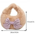 thumbnail image 3 of Sac de Courses en Fourrure pour Dames Sac à Poignet Mignon Sac à Main Moelleux, 3 of 8