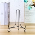 thumbnail image 3 of 2 Pack Iron Display Stand, Black Iron Easel Plate Display Photo Holder Stand, Displays Picture Frames, Decorative Plates,Tablets and Art 4 Inch, 3 of 7