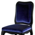 thumbnail image 3 of HomeRoots Decor Two 39.4-inch Purple Velvet and Wood Side Chairs, 3 of 3