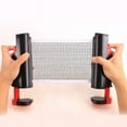 thumbnail image 5 of Wholesale 2M Adjustable Ping Pong Net Set with Portable Retractable Frame, Durable Multi-Sport Net Post for Competitions, Compact Color Box Packaging - Gray/Black Edition, 5 of 5