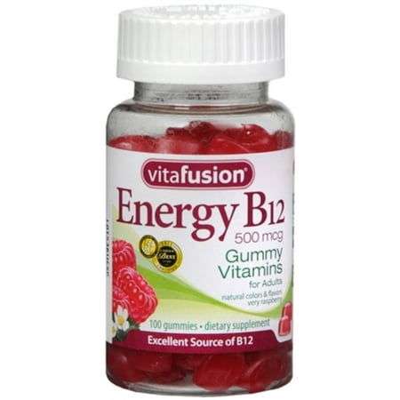 3 Pack - Vitafusion Energy B Vitamines Gummy Très framboise 100 Chaque