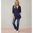 thumbnail image 2 of Roaman's Women's Plus Size Fleece Zip Hoodie Sweatshirt, 2 of 6