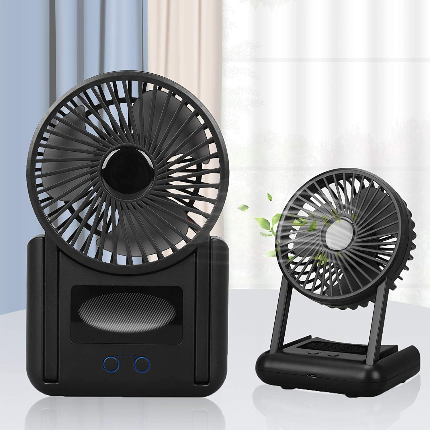 Desk with Strong Airflow Home and Office Pink USB Desktop Small Fan Three-Speed Wind Speed -45° Adjustable Angle Suitable for Bedroom Portable Silent Desktop Fan 